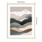 Nordic landscape mountain range 06 by Little Dean Wood Framed Wall Art Print